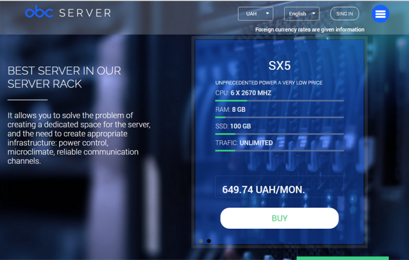 ABC server screenshot 1